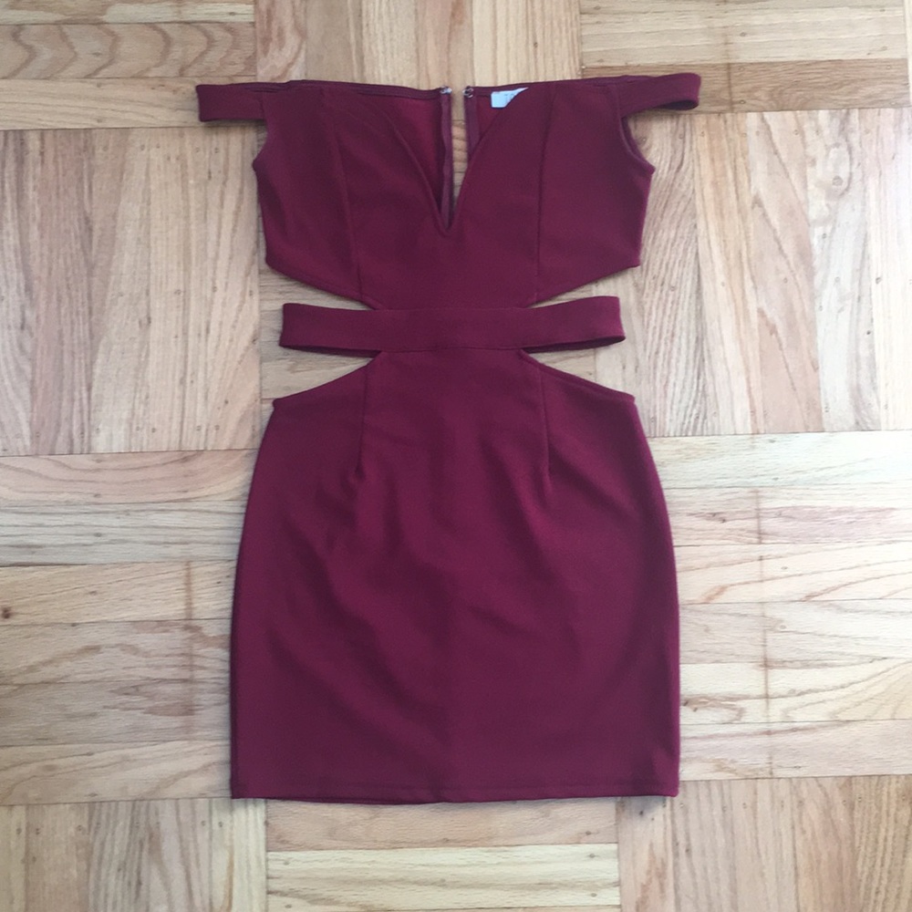 Red Cut Out Dress